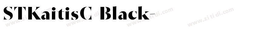 STKaitisC Black字体转换